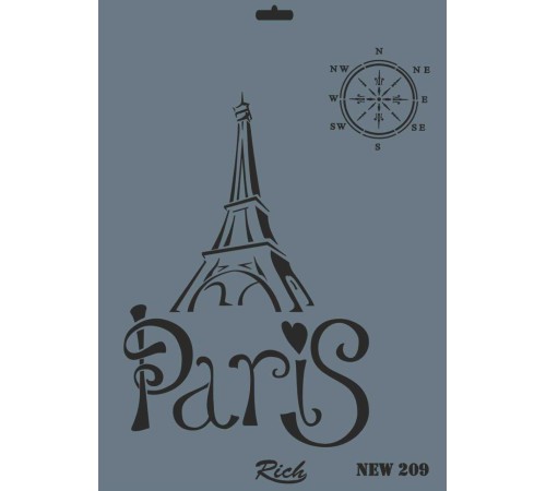 Rich New Seri N-209 Stencil 35x25 cm Rich New Seri N-209 Stencil 35x25 cm