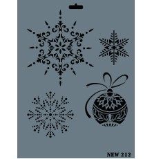 Rich New Seri N-212 Stencil 35x25 cm