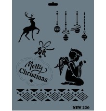 Rich New Seri N-220 Stencil 35x25 cm