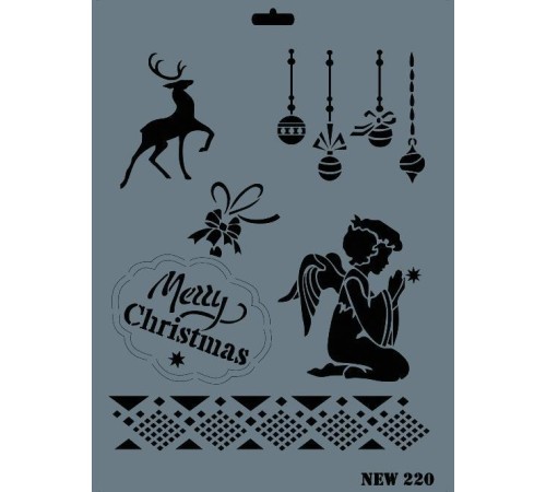 Rich New Seri N-220 Stencil 35x25 cm