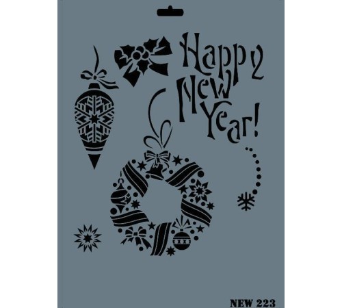 Rich New Seri N-223 Stencil 35x25 cm