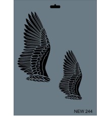 Rich New Seri N-244 Stencil 35x25 cm