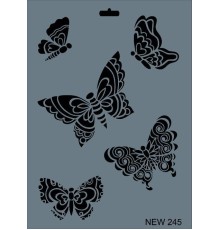 Rich New Seri N-245 Stencil 35x25 cm