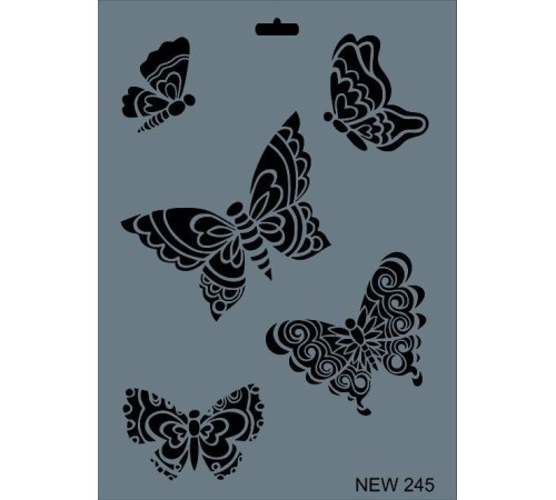 Rich New Seri N-245 Stencil 35x25 cm