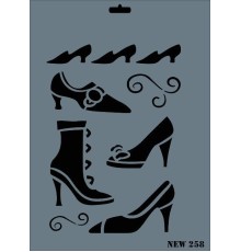 Rich New Seri N-258 Stencil 35x25 cm