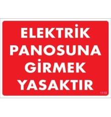 Elektrik Panosu Levhası 25x35 KOD:1118