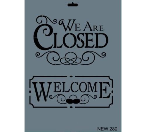 Rich New Seri N-280 Stencil 35x25 cm