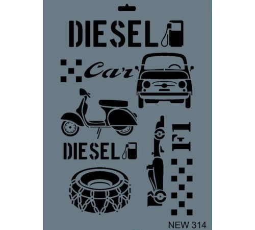 Rich New Seri N-314 Stencil 35x25 cm Rich New Seri N-314 Stencil 35x25 cm