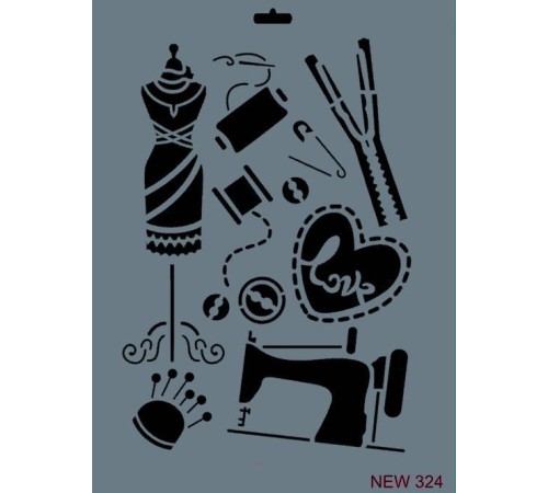 Rich New Seri N-324 Stencil 35x25 cm Rich New Seri N-324 Stencil 35x25 cm