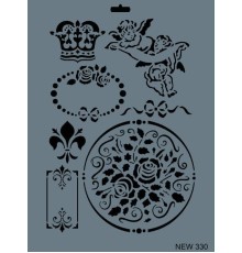Rich New Seri N-330 Stencil 35x25 cm