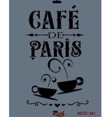 Rich New Seri N-341 Stencil 35x25 cm