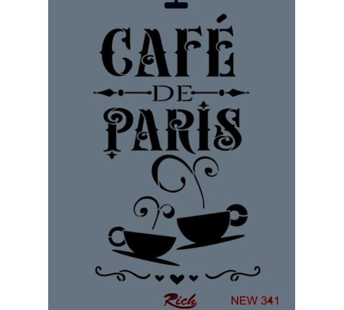 Rich New Seri N-341 Stencil 35x25 cm Rich New Seri N-341 Stencil 35x25 cm
