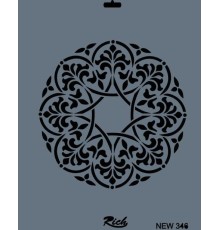 Rich New Seri N-346 Stencil 35x25 cm