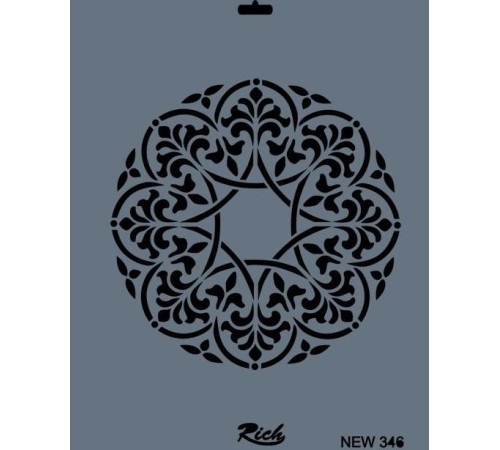 Rich New Seri N-346 Stencil 35x25 cm