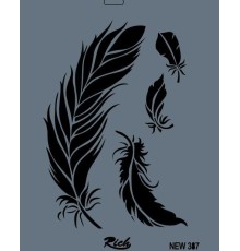 Rich New Seri N-387 Stencil 35x25 cm