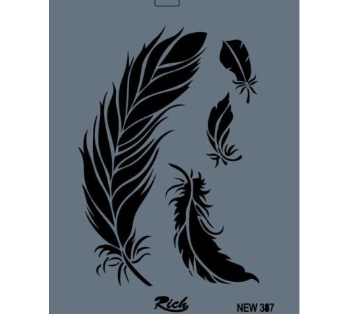 Rich New Seri N-387 Stencil 35x25 cm