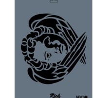 Rich New Seri N-388 Stencil 35x25 cm