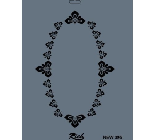 Rich New Seri N-395 Stencil 35x25 cm