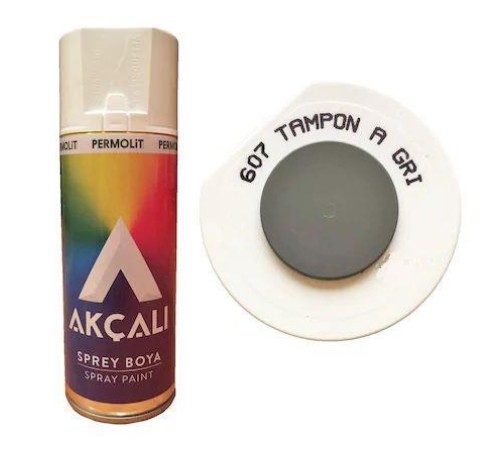 Akçalı Sprey Boya 400 ml 607 Tampon Açık Gri