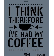 Rich New Seri N-408 Stencil 35x25 cm