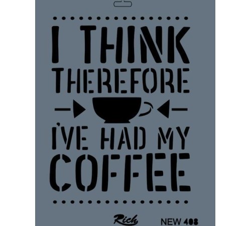 Rich New Seri N-408 Stencil 35x25 cm