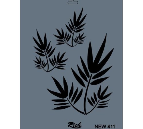 Rich New Seri N-411 Stencil 35x25 cm