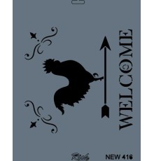 Rich New Seri N-416 Stencil 35x25 cm