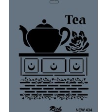 Rich New Seri N-434 Stencil 35x25 cm