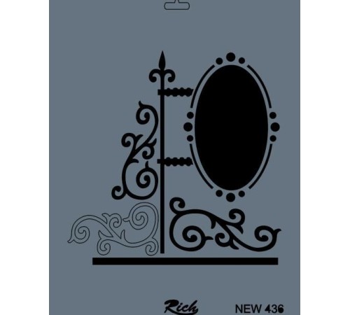Rich New Seri N-436 Stencil 35x25 cm Rich New Seri N-436 Stencil 35x25 cm
