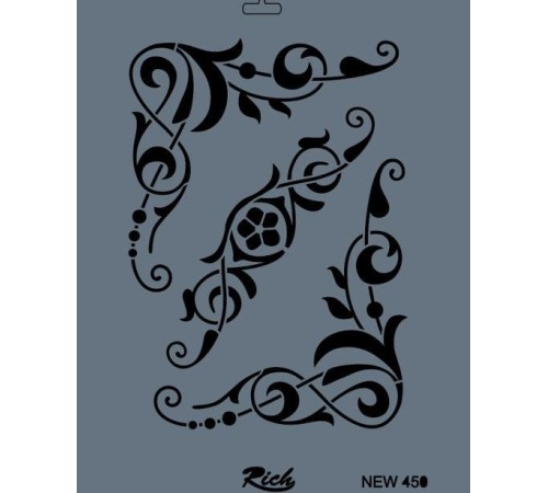 Rich New Seri N-450 Stencil 35x25 cm
