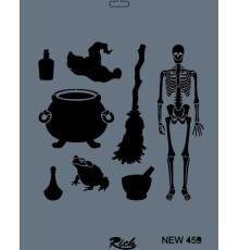 Rich New Seri N-459 Stencil 35x25 cm