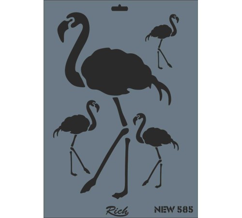Rich New Seri N-585 Stencil 35x25 cm