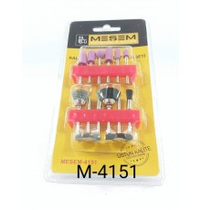 Meşem 4151 Mini Taşlama ve Tel Fırça Seti 12 Parça
