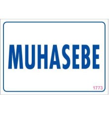 Muhasebe Uyarı Levhası 17,5x25 KOD:1773