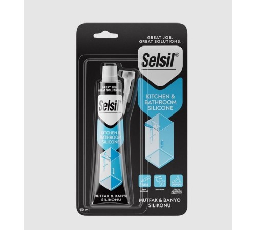 Selsil Mutfak ve Duşakabin Silikonu Şeffaf 50 ml