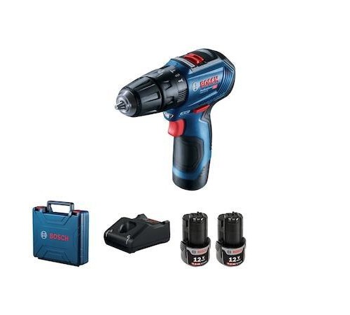 Bosch GSB 12V-30 Çift Akülü Darbeli Delme Vidalama