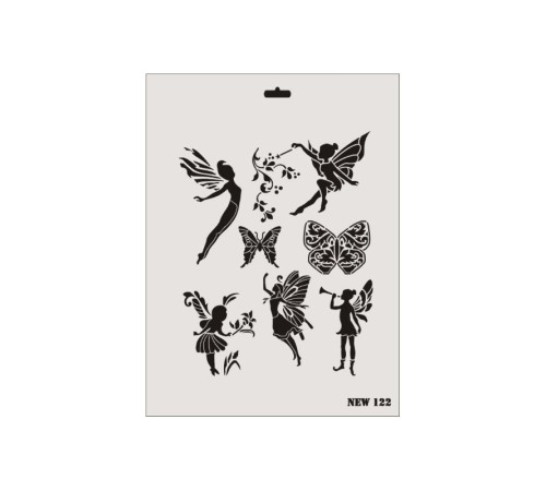 Rich New Seri N-122 Stencil 35x25 cm