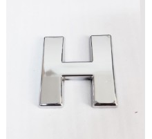 Cemax H Harfi  3,75 cm Krom Yapışkanlı
