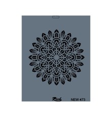 Rich New Seri N-473 Stencil 35x25 cm