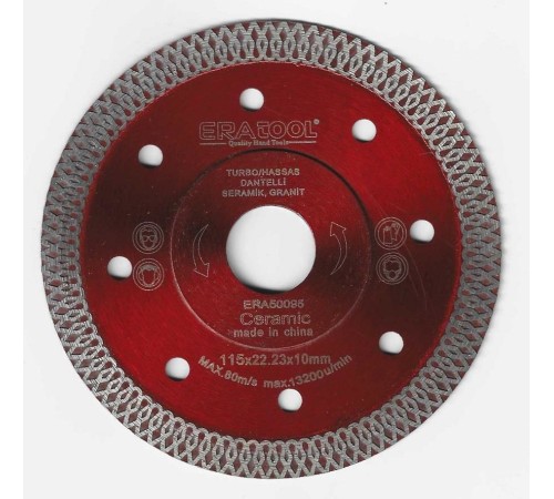 Era 50095 Seramik Fayans Kesici İnce 115X1X22 Era 50095 Seramik Fayans Kesici İnce 115X1X22
