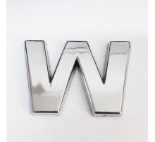 Cemax W Harfi  3,75 cm Krom Yapışkanlı
