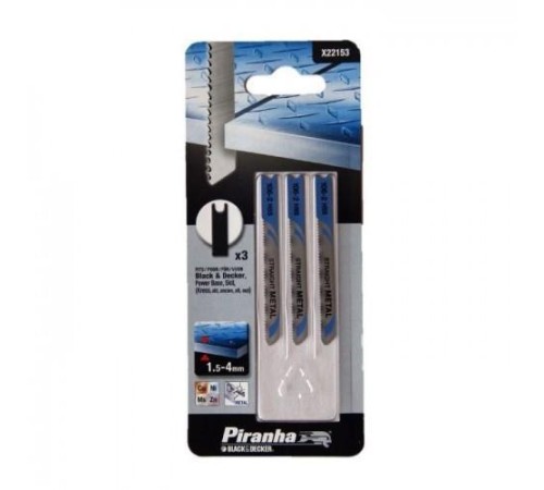 Black&Decker X22153 3 Parça U Tipi Metal Dekupaj Bıçak Seti