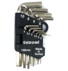 Edoni EAS 120 Nikel Allen Seti 10 Parça