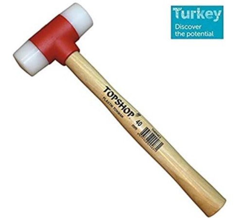 Topshop 09465 Ağaç Saplı Plastik Tokmak 50 mm Topshop 09465 Ağaç Saplı Plastik Tokmak 50 mm