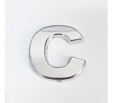 Cemax C Harfi  3,75 cm Krom Yapışkanlı