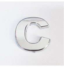 Cemax C Harfi  3,75 cm Krom Yapışkanlı