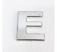 Cemax E Harfi  3,75 cm Krom Yapışkanlı