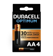 Duracell Optimum Alkalin Pil AA 4'' lü Paket