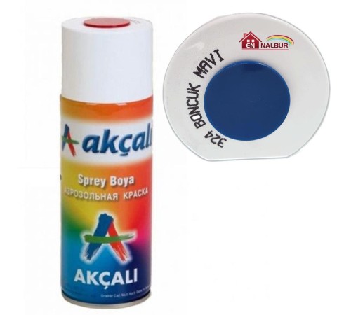 Akçalı Sprey Boya 400 ml 324 Boncuk Mavi Akçalı Sprey Boya 400 ml 324 Boncuk Mavi