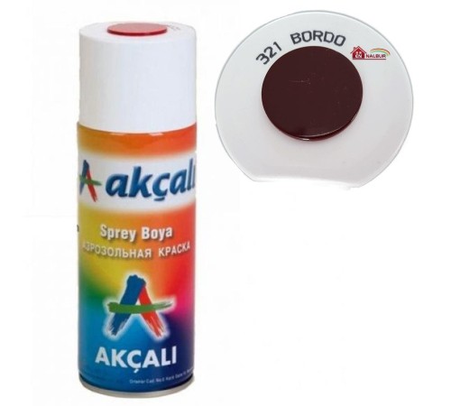 Akçalı Sprey Boya 400 ml 321 Bordo Akçalı Sprey Boya 400 ml 321 Bordo